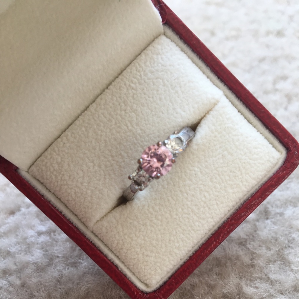 Pink stone ring